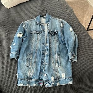 Oversized denim jacket